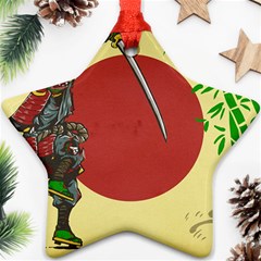 Meme Samurai Artwork Japaneses Ornament (star) by Cendanart