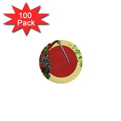 Meme Samurai Artwork Japaneses 1  Mini Buttons (100 Pack)  by Cendanart