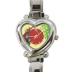 Meme Samurai Artwork Japaneses Heart Italian Charm Watch Front