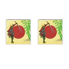 Meme Samurai Artwork Japaneses Cufflinks (square) by Cendanart