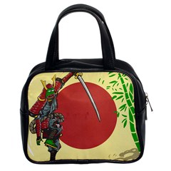 Meme Samurai Artwork Japaneses Classic Handbag (two Sides)