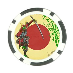 Meme Samurai Artwork Japaneses Poker Chip Card Guard (10 Pack) by Cendanart