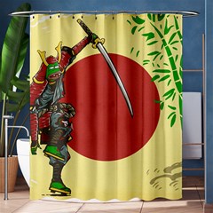 Meme Samurai Artwork Japaneses Shower Curtain 60  X 72  (medium)  by Cendanart