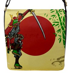 Meme Samurai Artwork Japaneses Flap Closure Messenger Bag (s) by Cendanart