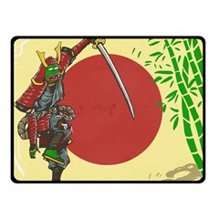 Meme Samurai Artwork Japaneses Two Sides Fleece Blanket (small) by Cendanart