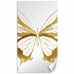 Simulated Gold Leaf Gilded Butterfly Canvas 40  X 72  by essentialimage