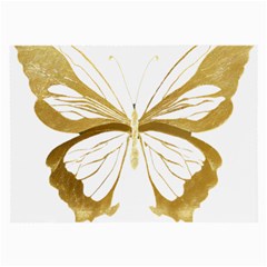 Simulated Gold Leaf Gilded Butterfly Large Glasses Cloth (2 Sides) by essentialimage