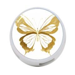 Simulated Gold Leaf Gilded Butterfly 4-port Usb Hub (two Sides) by essentialimage