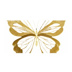 Simulated Gold Leaf Gilded Butterfly Satin Wrap 35  X 70  by essentialimage