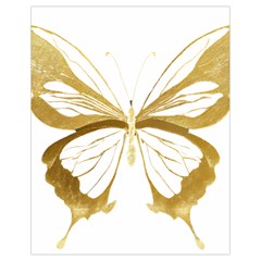 Simulated Gold Leaf Gilded Butterfly Drawstring Bag (small) by essentialimage