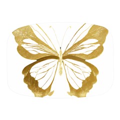 Simulated Gold Leaf Gilded Butterfly Mini Square Pill Box by essentialimage