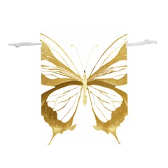 Simulated Gold Leaf Gilded Butterfly Lightweight Drawstring Pouch (m) by essentialimage