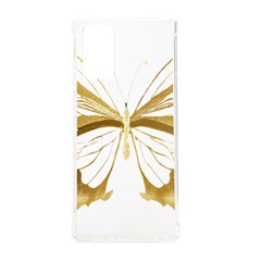 Simulated Gold Leaf Gilded Butterfly Samsung Galaxy Note 20 Tpu Uv Case by essentialimage