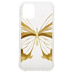 Simulated Gold Leaf Gilded Butterfly Iphone 12 Mini Tpu Uv Print Case	 by essentialimage