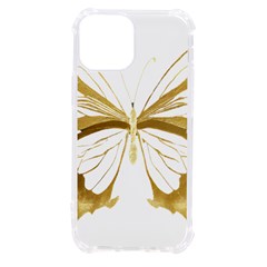 Simulated Gold Leaf Gilded Butterfly Iphone 13 Mini Tpu Uv Print Case by essentialimage