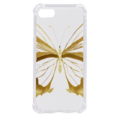 Simulated Gold Leaf Gilded Butterfly Iphone Se by essentialimage