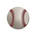 Baseball Rubber Coaster (Round) Front