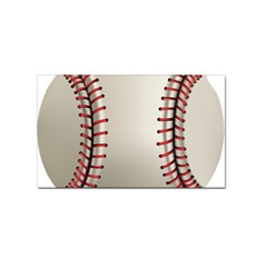 Baseball Sticker Rectangular (100 Pack) by Ket1n9