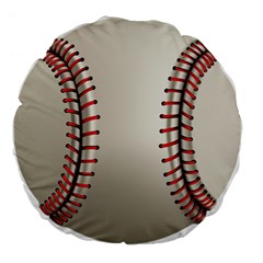 Baseball Large 18  Premium Flano Round Cushions by Ket1n9