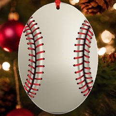 Baseball Uv Print Acrylic Ornament Oval by Ket1n9