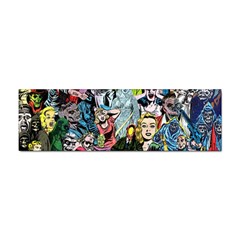 Vintage Horror Collage Pattern Sticker (bumper) by Ket1n9