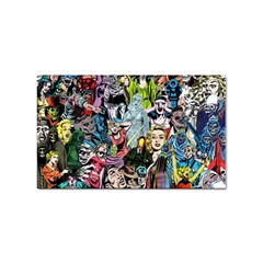 Vintage Horror Collage Pattern Sticker Rectangular (10 Pack) by Ket1n9