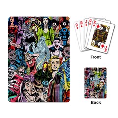 Vintage Horror Collage Pattern Playing Cards Single Design (rectangle) by Ket1n9