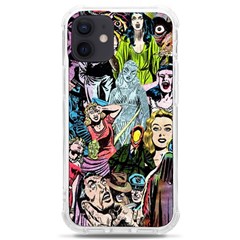 Vintage Horror Collage Pattern Iphone 12 Mini Tpu Uv Print Case	 by Ket1n9