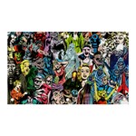 Vintage Horror Collage Pattern Banner and Sign 5  x 3  Front