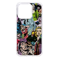 Vintage Horror Collage Pattern Iphone 14 Pro Tpu Uv Print Case by Ket1n9