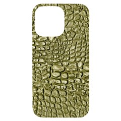 Aligator Skin Iphone 14 Pro Max Black Uv Print Case by Ket1n9