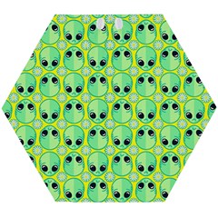 Alien Pattern- Wooden Puzzle Hexagon by Ket1n9