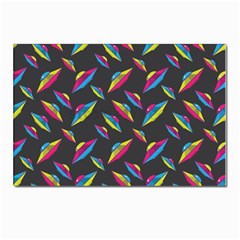 Alien Patterns Vector Graphic Postcard 4 x 6  (pkg Of 10) by Ket1n9