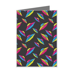 Alien Patterns Vector Graphic Mini Greeting Card by Ket1n9