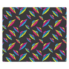 Alien Patterns Vector Graphic Premium Plush Fleece Blanket (small) by Ket1n9