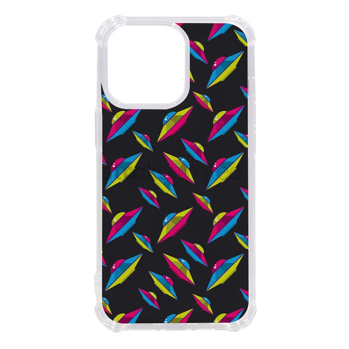 Alien Patterns Vector Graphic iPhone 13 Pro TPU UV Print Case