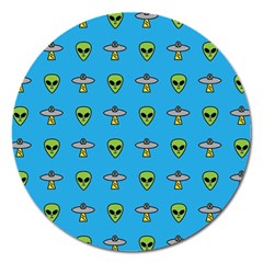 Alien Pattern Magnet 5  (round) by Ket1n9