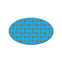 Alien Pattern Sticker Oval (100 Pack) by Ket1n9