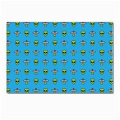 Alien Pattern Postcards 5  X 7  (pkg Of 10) by Ket1n9