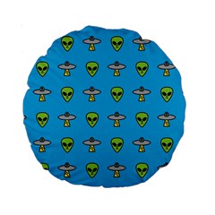 Alien Pattern Standard 15  Premium Round Cushions by Ket1n9