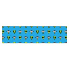 Alien Pattern Oblong Satin Scarf (16  X 60 ) by Ket1n9