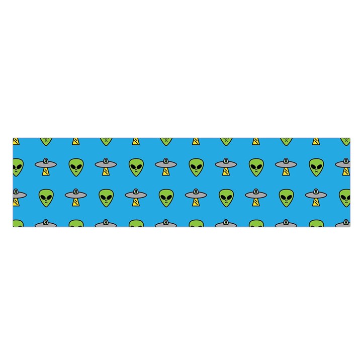 Alien Pattern Oblong Satin Scarf (16  x 60 )