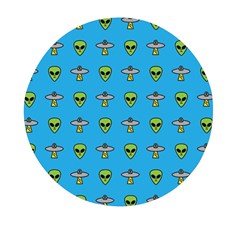 Alien Pattern Mini Round Pill Box (pack Of 5) by Ket1n9