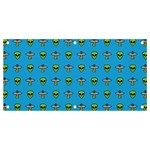 Alien Pattern Banner and Sign 4  x 2  Front