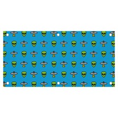 Alien Pattern Banner And Sign 6  X 3  by Ket1n9