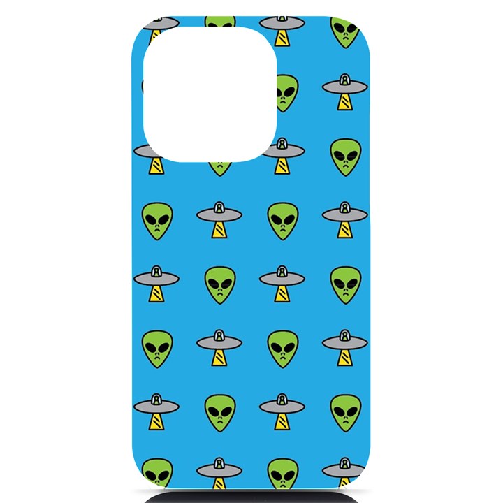 Alien Pattern iPhone 14 Pro Black UV Print Case