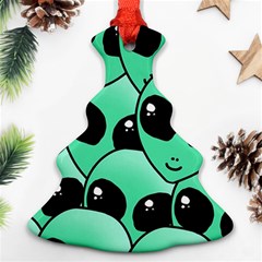 Art Alien Pattern Christmas Tree Ornament (two Sides) by Ket1n9