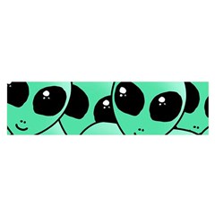 Art Alien Pattern Oblong Satin Scarf (16  X 60 ) by Ket1n9