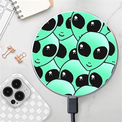 Art Alien Pattern Wireless Fast Charger(white) by Ket1n9