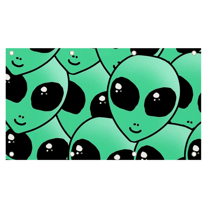 Art Alien Pattern Banner and Sign 7  x 4 